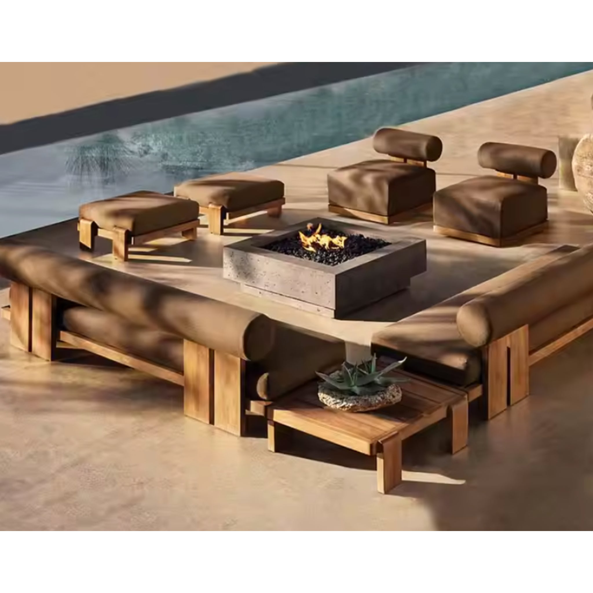 TerraFirme Ember Lounge & Firepit Set
